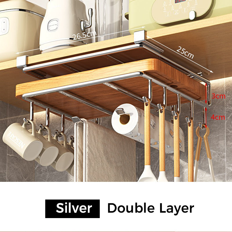🔥Limited time 50% off🔥Multi-Functional Under-Cabinet Storage Rack & Pot Lid Holder